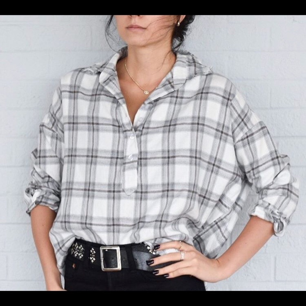 Diego Blouse - Plaid Twill